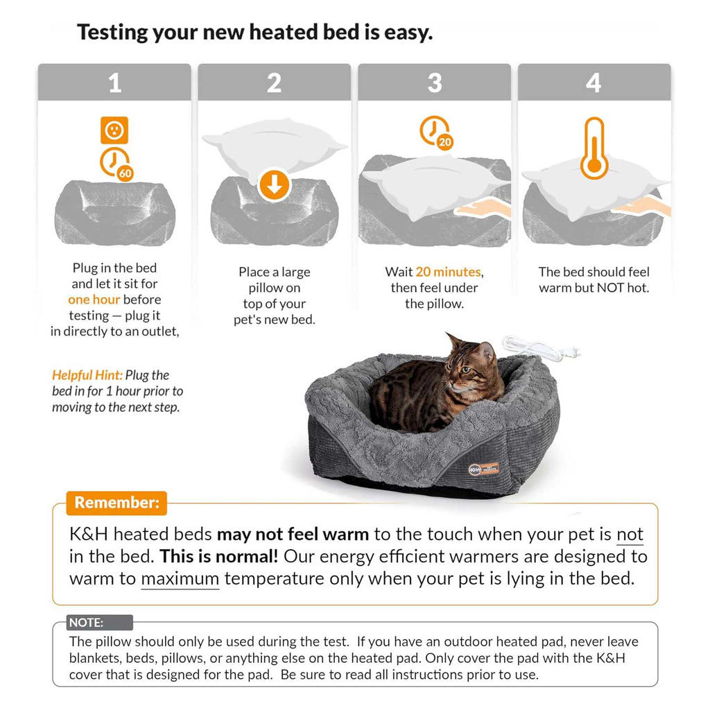 K&H Thermo-Pet Lounge Sleeper Heated Bed