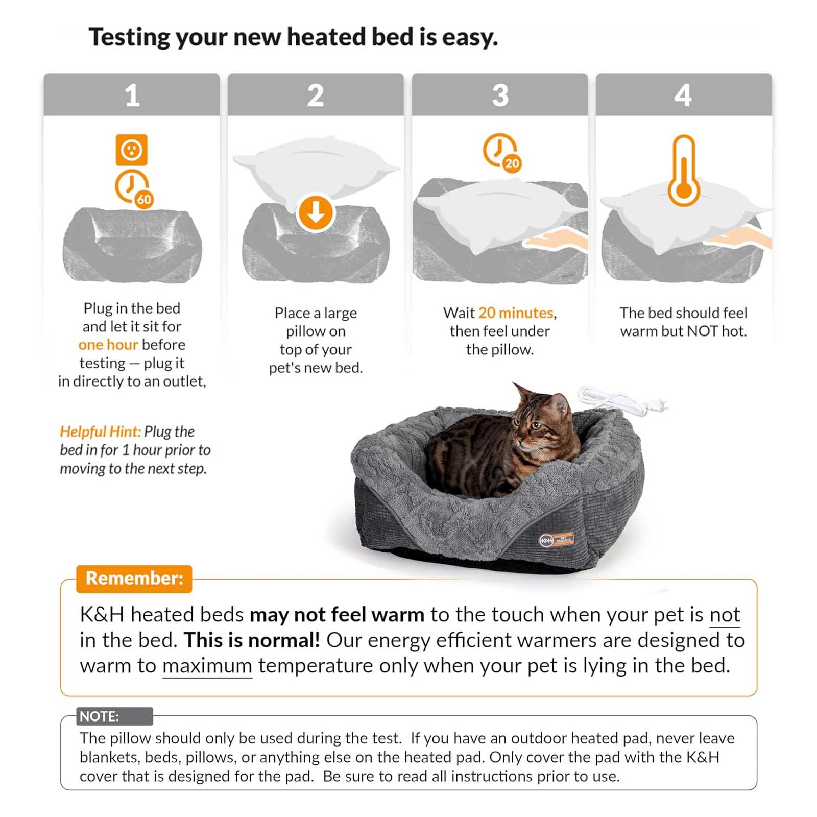 K&H Thermo-Pet Lounge Sleeper Heated Bed