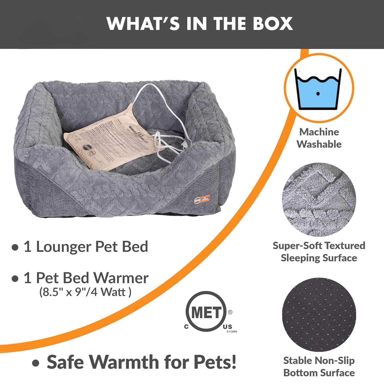 K&H Thermo-Pet Lounge Sleeper Heated Bed