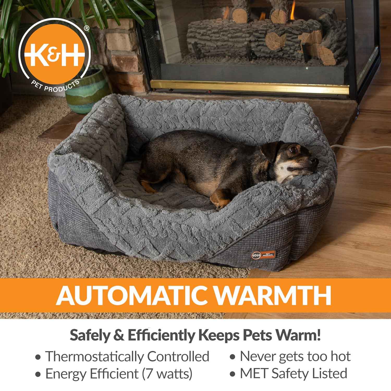 K&H Thermo-Pet Lounge Sleeper Heated Bed