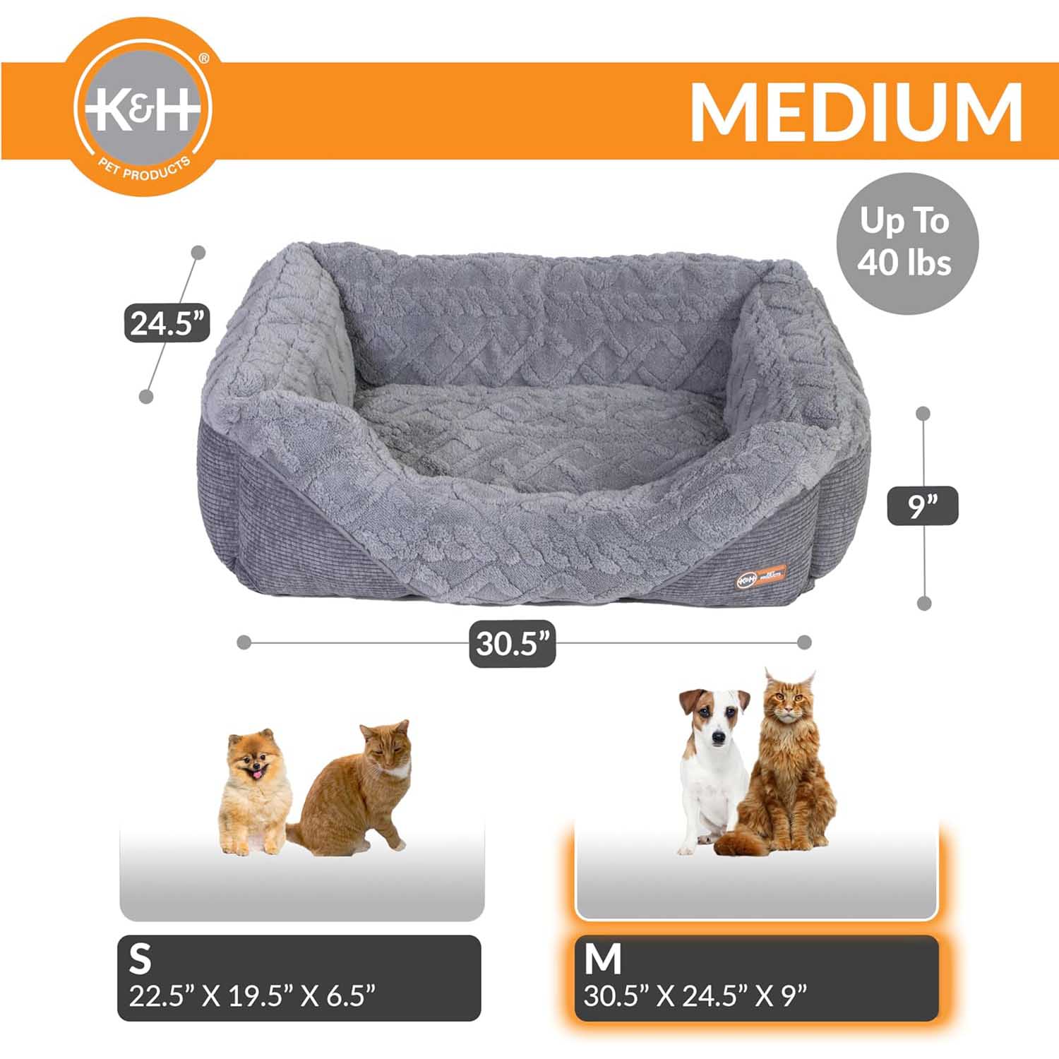 K&H Thermo-Pet Lounge Sleeper Heated Bed