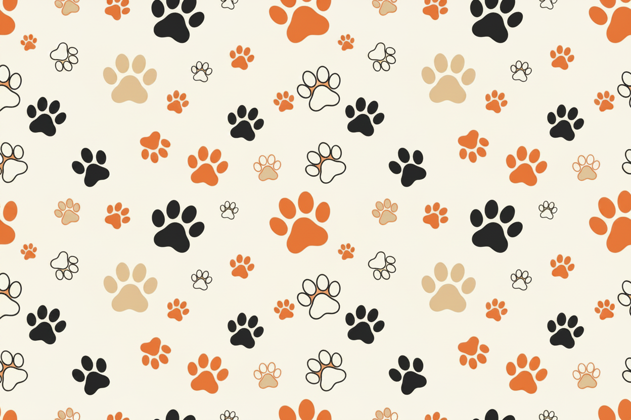 PAWS-R-US Sparse Paw Print Background