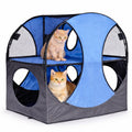 Kitty-Play Collapsible Cat Tree Maze Tunnel