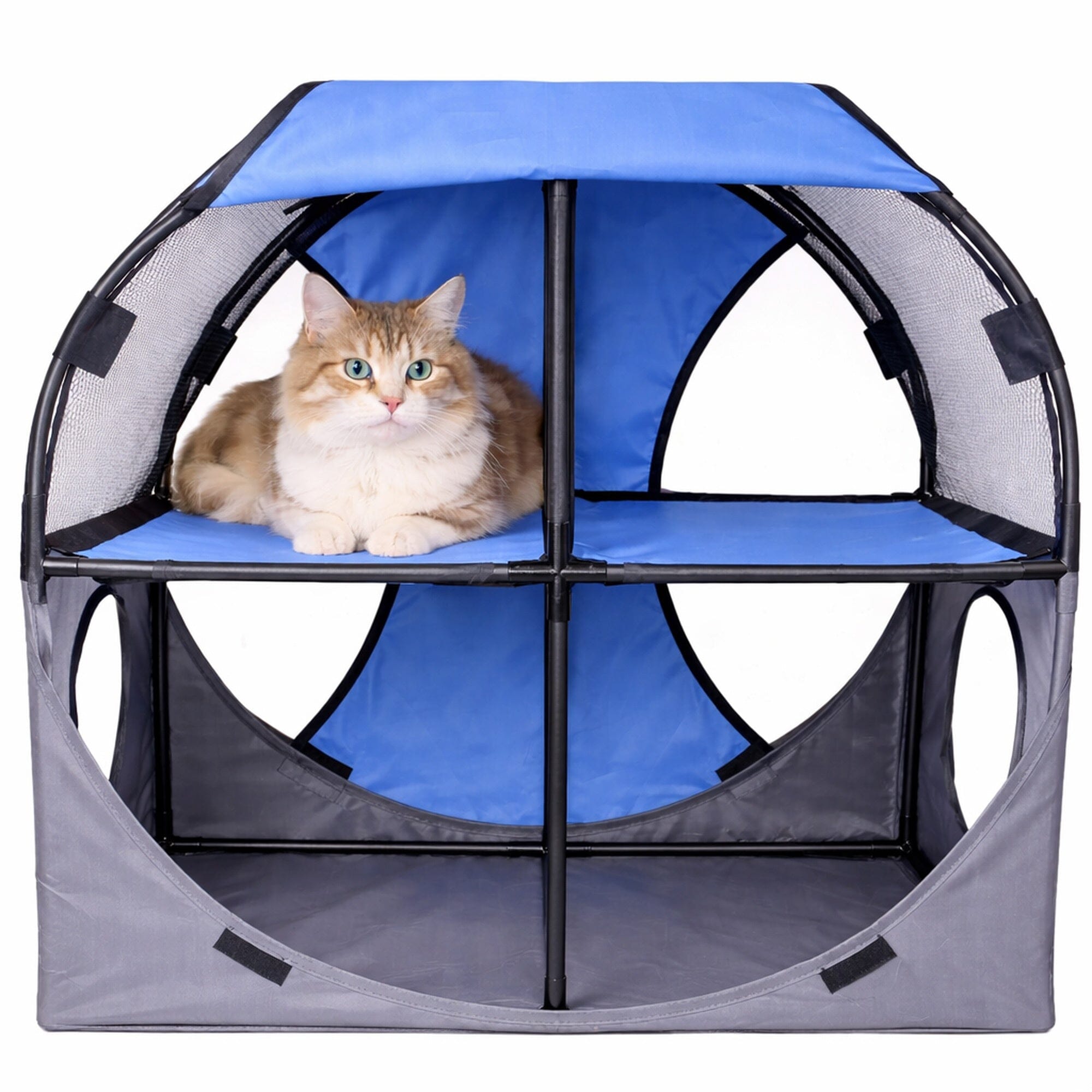 Kitty-Play Collapsible Cat Tree Maze Tunnel