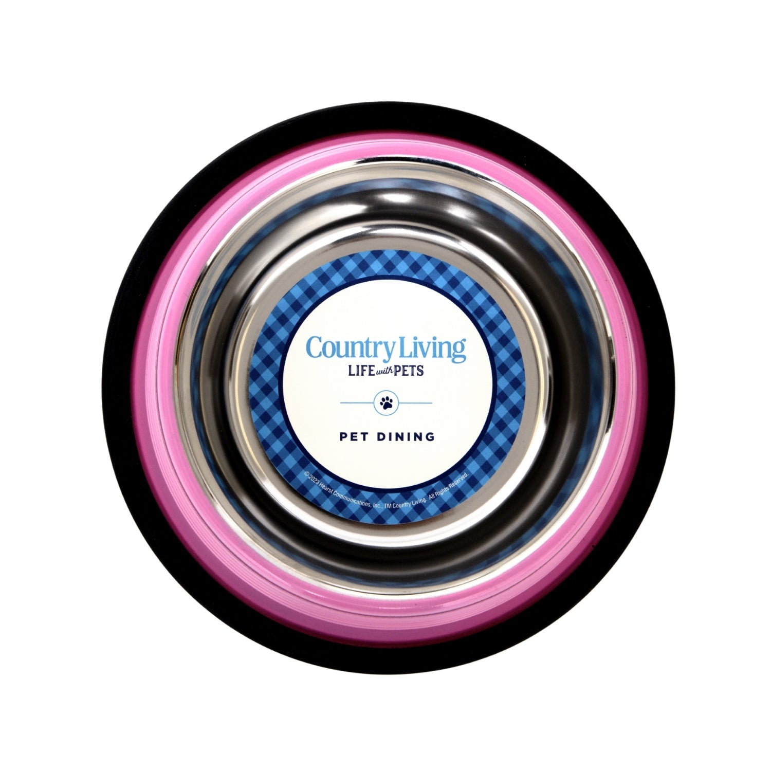 Country Living Non-Slip Pet Bowls – Pink
