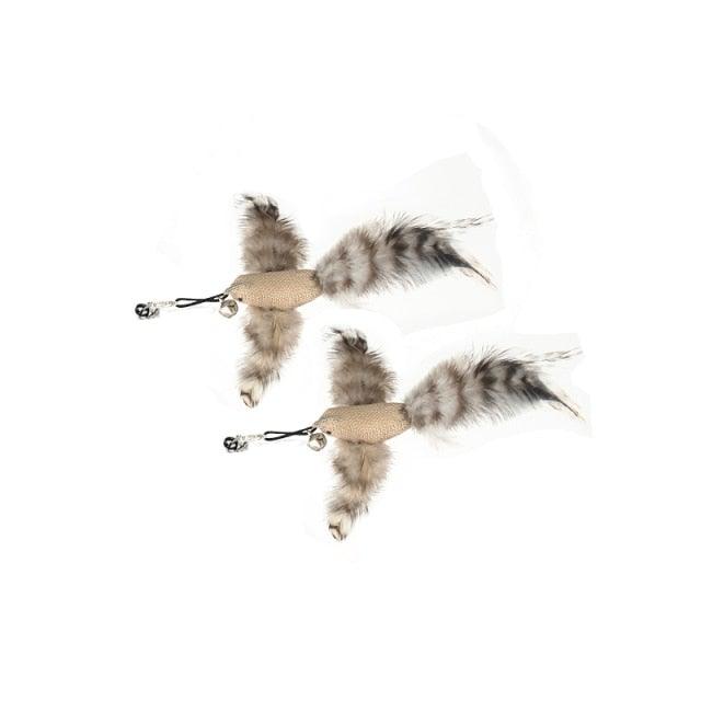 Feather Bird Bell Wand & Kicker Cat Toy