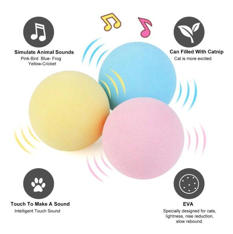 Chirping Catnip Interactive Ball Cat Toy