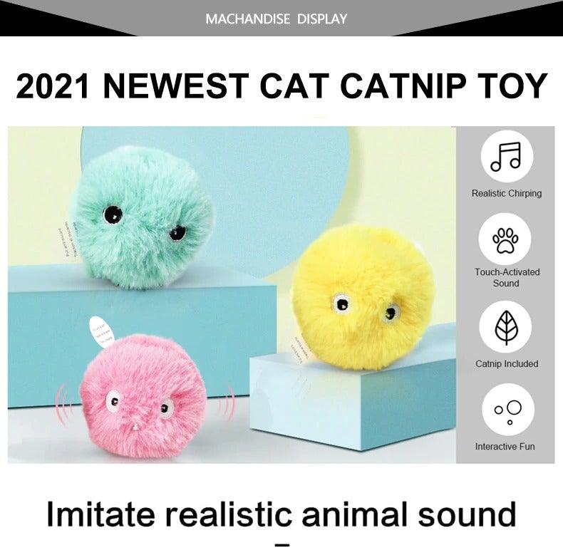 Chirping Catnip Interactive Ball Cat Toy